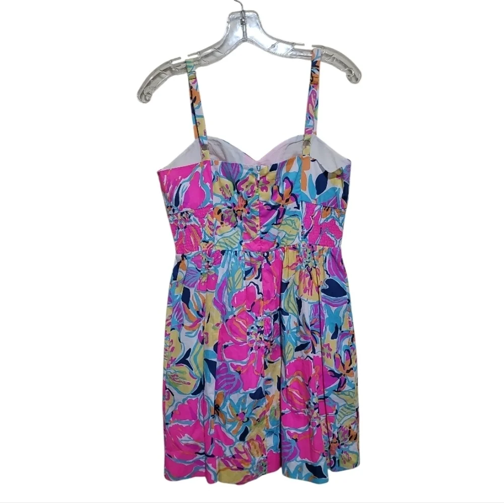 Lilly Pulitzer Christine Coral Reef Im So Jelly Fit & Flare Dress Size 10